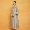 PF8B2斯尔丽2024新款气质连衣裙夏季宽松中式刺绣知性两件套改良旗袍 商品缩略图2