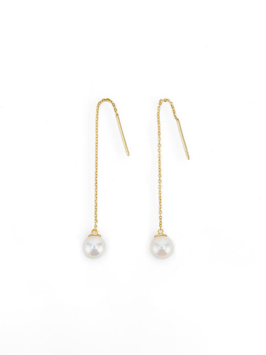 LUCINE 鹿鸣珠宝 |【简】系列 珍珠耳线 商品图4