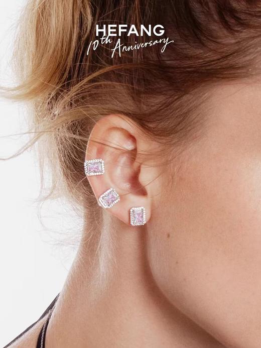 何F闪闪方糖耳钉 商品图1