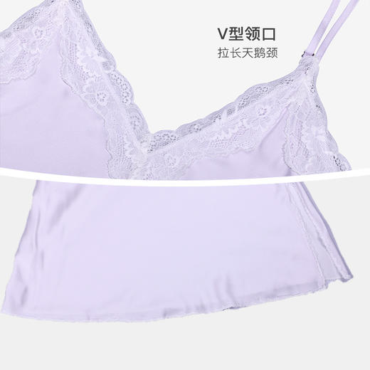 美季美优女士丝质蕾丝美背吊带裙J420605 商品图3