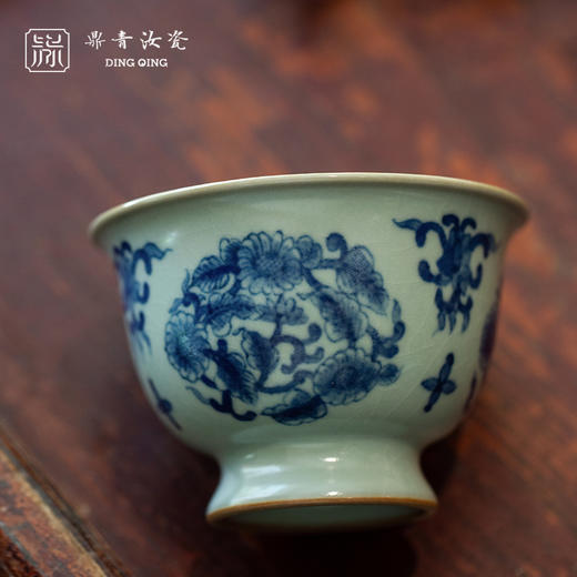 问鼎鼎青青花 精工款湛露杯（团锦） 商品图2