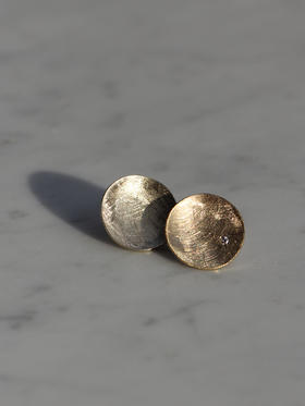 AWU｜小P-ES-G  14K金 Petal Studs 15mm [ 瓣 耳钉 ]