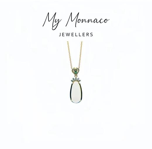 L坠链均925银 福豆项链带证书时尚气质百搭精致复古 商品图0