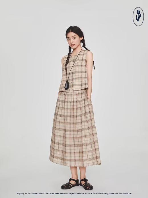 shyshystill/shy202305032/分割感显瘦褶皱半裙 商品图1