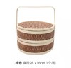 端午.中秋.婚礼网红创意diy双层竹编手提篮 商品缩略图0