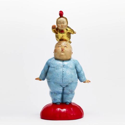 稀奇艺术瞿广慈限量版雕塑《小超人》桌面客厅摆件收藏品礼盒装 商品图4