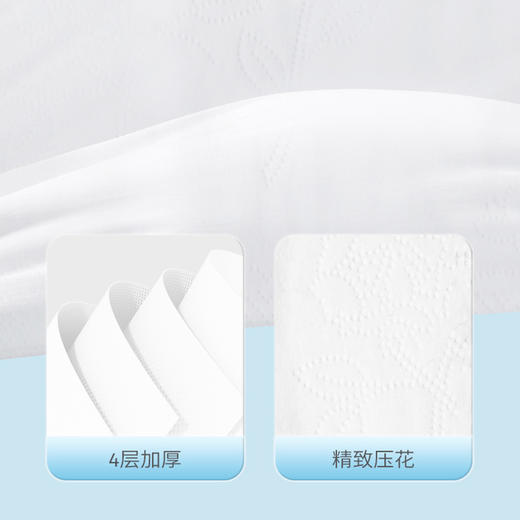 可心柔 超绵柔 纸面巾 4层106抽 10包*10提/箱 商品图3