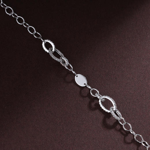 子佩集S925银【流影扣】手链【SL050002】纯银时尚锆石2405 商品图2