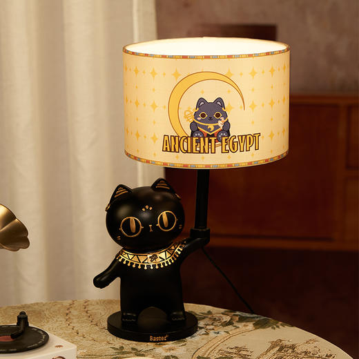 大英博物馆埃及系列 盖亚·安德森猫罗塞塔石碑萌猫卧室氛围灯台灯摆件 商品图6
