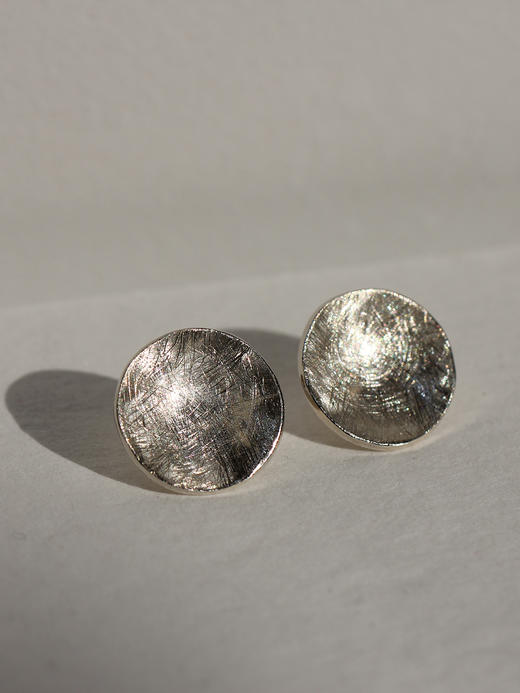 AWU｜小P-ES 银 Petal Studs  15mm [ 瓣 耳钉 ] 商品图0