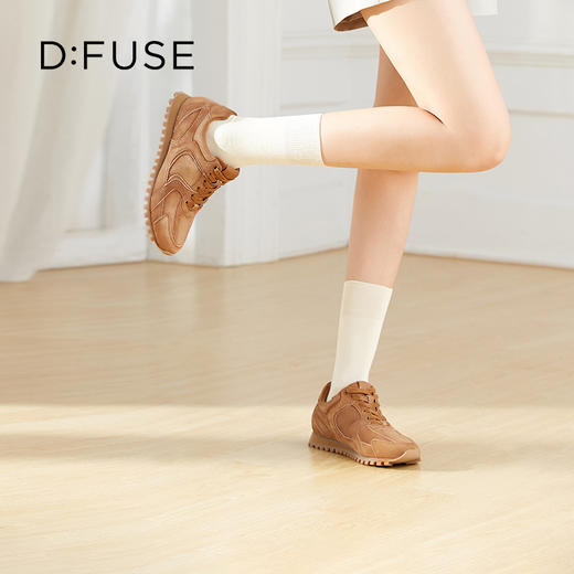 D:FUSE迪芙斯秋季新款美拉德色系带德训鞋阿甘鞋DF41112157 商品图8