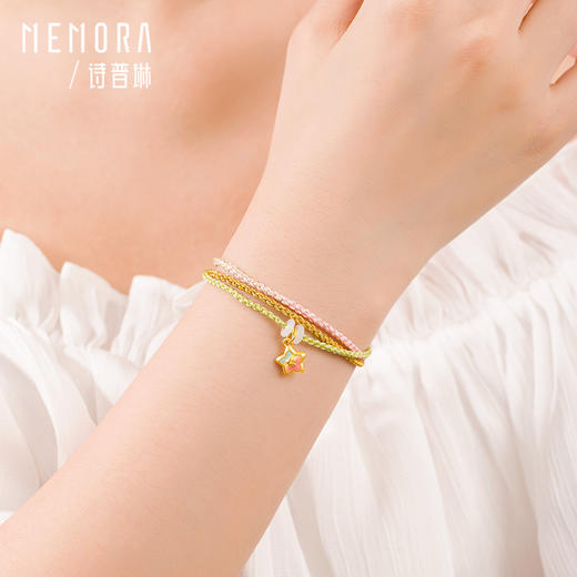 幻彩星星吊坠 黄金足金挂坠送女友礼物MEMORA诗普琳LPE04001（线上专供） 商品图2