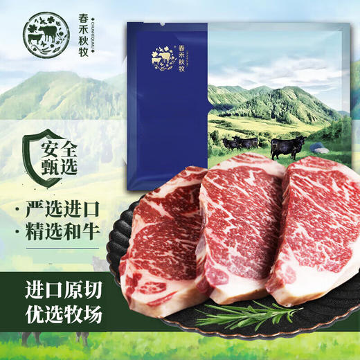 春禾秋牧 澳洲和牛M5+ 西冷牛排 200g*8 商品图0