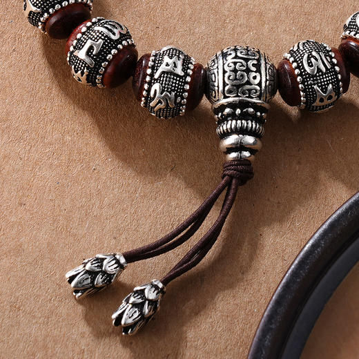 子佩集S990银真言手串【CS8896】纯银手链2405 商品图4