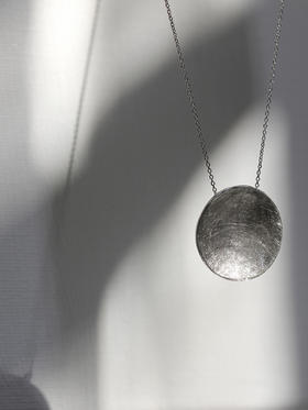 AWU｜中P-NM 银 Petal Necklace 25mm [ 瓣 项链  ]