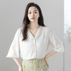 火桐hooton气韵翩然V领真丝衬衫YT2099 商品缩略图3