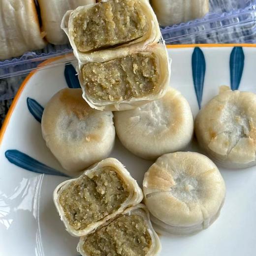 【古法传承！传统冰皮绿豆饼】老式冰皮绿豆饼 手工绿豆糕点 年货营养休闲零食点心盒装L 商品图3