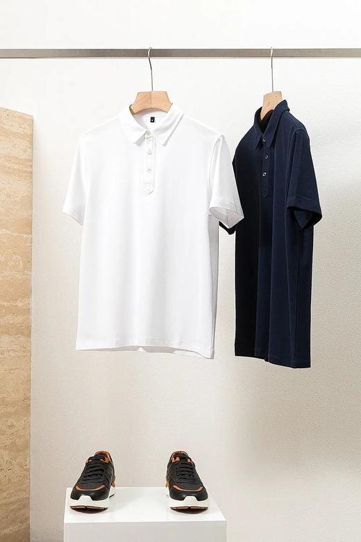 珠地天花板！柜3700！80S/3丝光高端短袖纯棉POLO衫 商品图0