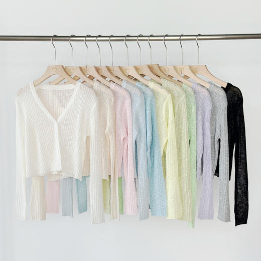 🎈【捡漏款！！ 11色冰丝开衫】 ✅凉感冰丝面料 随身的天然空调 上身好清爽❗️❗️ 商品图0