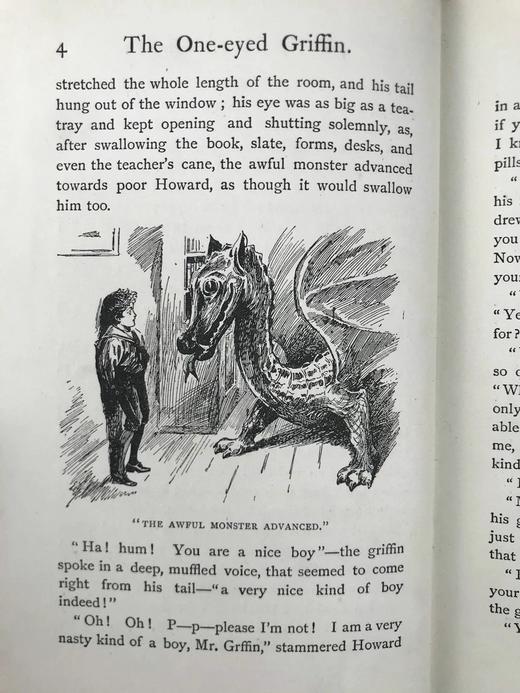 1897年 赫伯特·因曼《独眼狮身人面兽与其他故事》 约30幅插图 漆布精装32开 商品图9