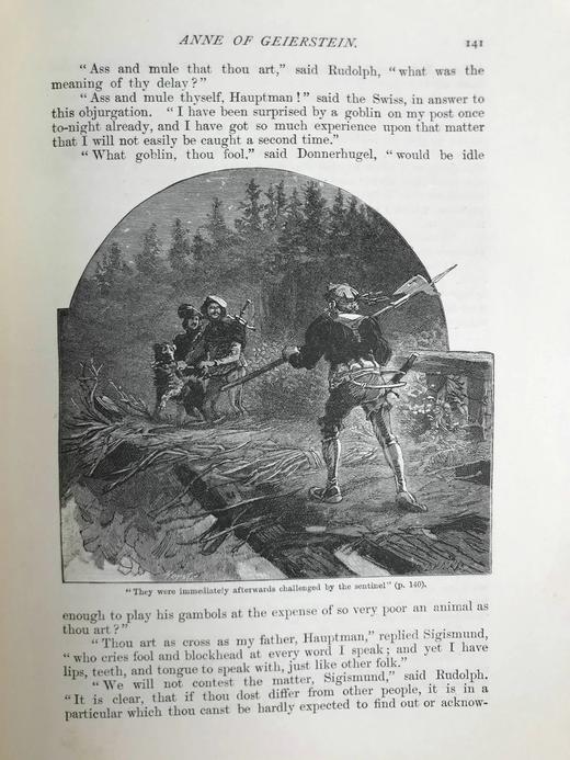 1894年 司各特《盖厄斯坦的安妮》 约百幅插图 漆布精装16开 商品图14