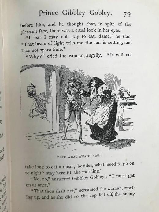1897年 赫伯特·因曼《独眼狮身人面兽与其他故事》 约30幅插图 漆布精装32开 商品图12