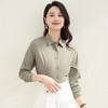 【防油防水防污】罗蒙女士长袖衬衫简约舒适商务通勤百搭衬衫衬衣女 商品缩略图3