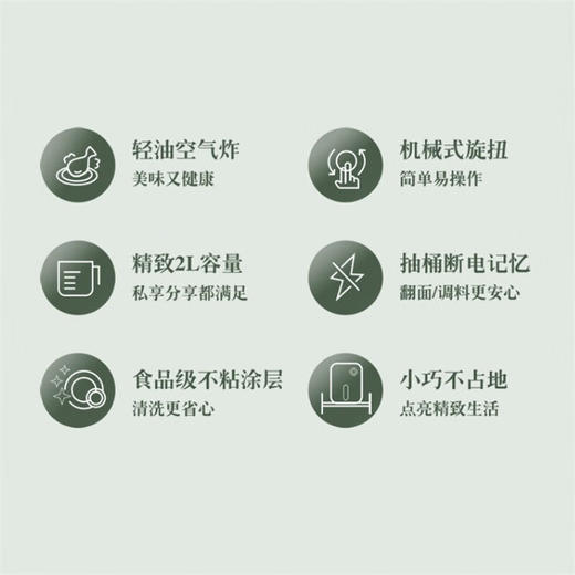 【小家电】Abereve 空气炸锅ABL-KZ225 HF 商品图4