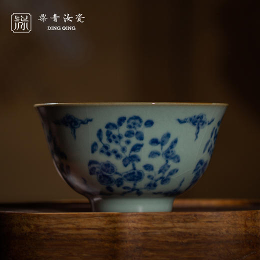 问鼎鼎青青花雨尘杯（绣球蝶恋）（缠枝宝相莲）（祥云四季果） 商品图2