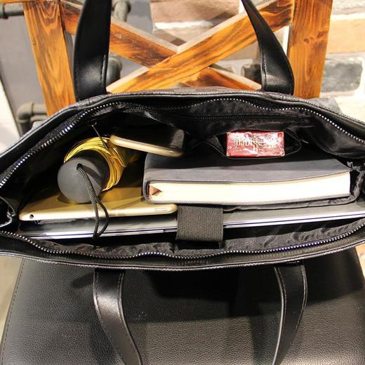 【新款韩版办公男士手提包】单肩斜挎格纹 时尚潮流格子电脑公文包 父亲节礼物 商品图3