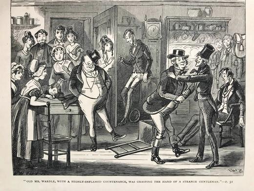 约19世纪后期 狄更斯《匹克威客俱乐部》 Phiz菲兹57幅插图 真皮精装16开 商品图5