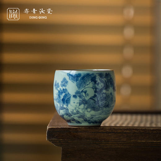 问鼎鼎青青花金钟杯（长乐未央） 商品图0