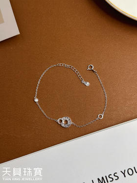 时尚925银手链  款三