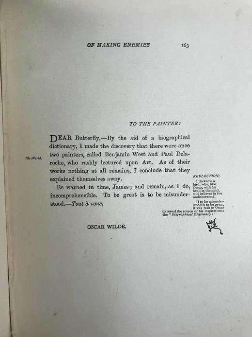 1906年 詹姆斯·惠斯勒文集《树敌的温和艺术》 布脊精装32开 商品图5