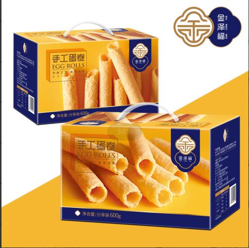 D金泽福手工鸡蛋卷600g 商品图0