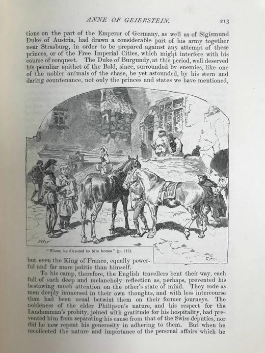 1894年 司各特《盖厄斯坦的安妮》 约百幅插图 漆布精装16开 商品图6