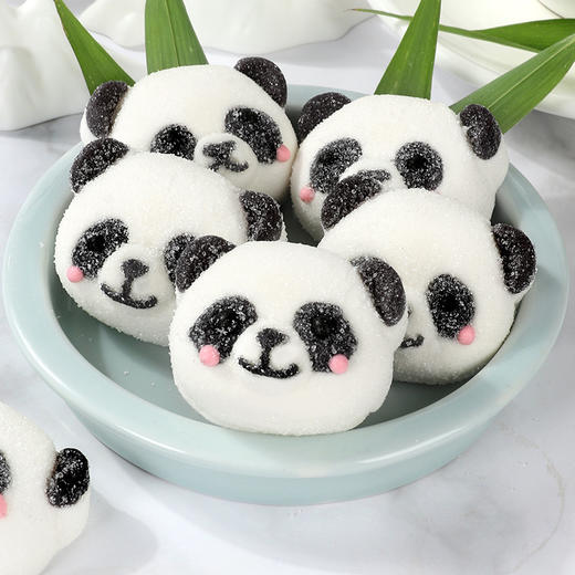 【甜蜜蜜一口一个3D熊猫棉花糖】3Dduanduan熊猫棉花糖云朵般的柔软口感，甜入心尖在舌尖味蕾绽放，花糖冰粉奶茶咖啡饮品卡通糖果儿童下午茶解馋QQ 商品图0