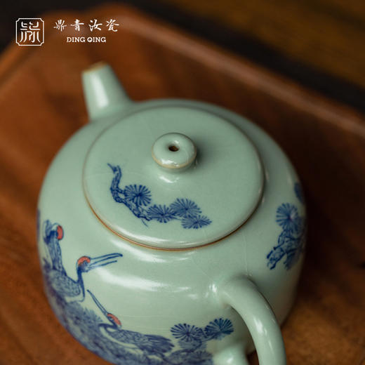 问鼎鼎青青花井栏壶（松鹤延年） 商品图1