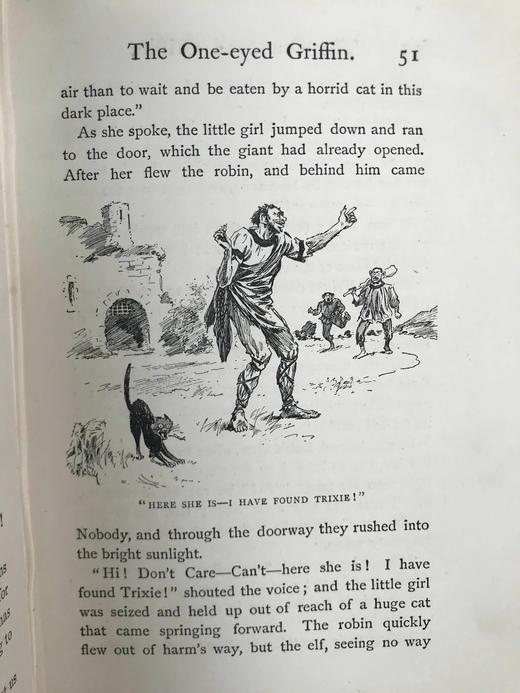 1897年 赫伯特·因曼《独眼狮身人面兽与其他故事》 约30幅插图 漆布精装32开 商品图14