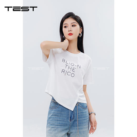 夏上新时尚个性字母印花百搭T恤1242102 商品图2