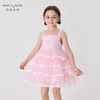 马克珍妮2024年夏装女童蕾丝层叠蝴蝶结飘带网纱蛋糕公主裙240876 商品缩略图1