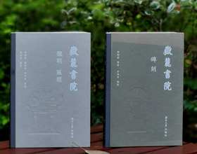 《岳麓书院碑刻》《岳麓书院楹联 匾额》，布脊精装，16开，郑明星等编著，黄沅玲摄影，湖南大学出版社2023年一版一印，分别325、294页，分别定价：108、98元。分别售价：81、73元，两册合售：