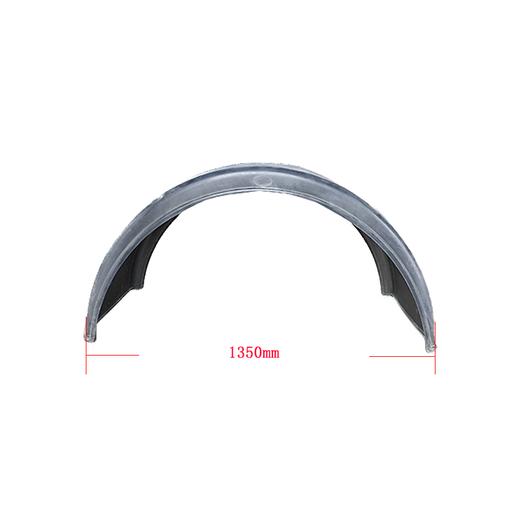挂车挡泥板500宽单胎半包围塑胶挡泥板半圆挡泥瓦 商品图1
