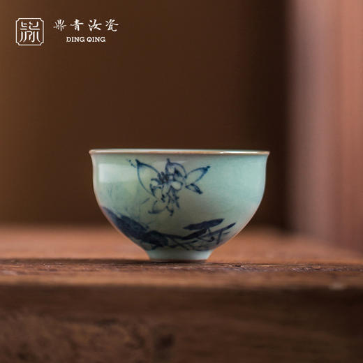 问鼎鼎青青花伴月杯（知何意） 商品图0