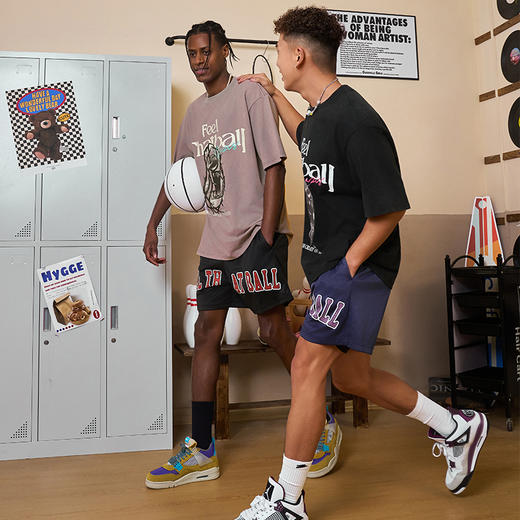 有志者UZIS 美式运动短袖男夏季纯棉休闲潮流做旧篮球T恤衫拓荒者 商品图3