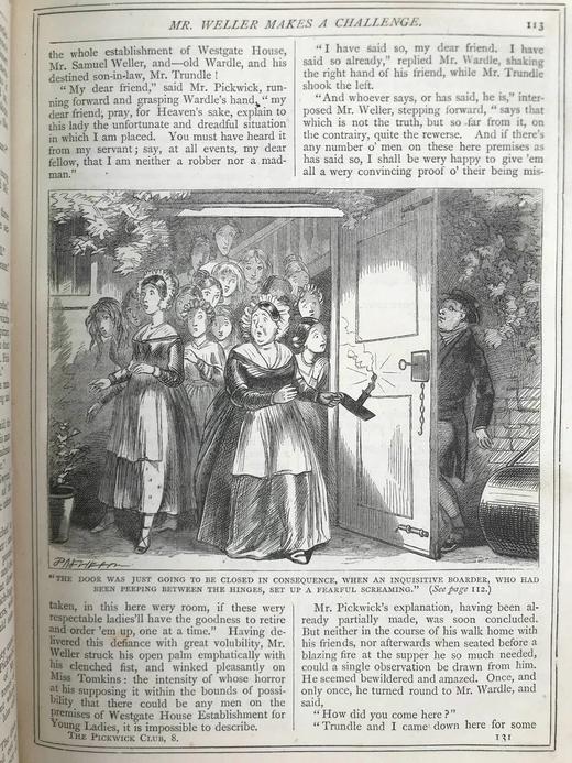 约19世纪后期 狄更斯《匹克威客俱乐部》 Phiz菲兹57幅插图 真皮精装16开 商品图12