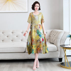民族风大码妈妈装连衣裙YYG82651