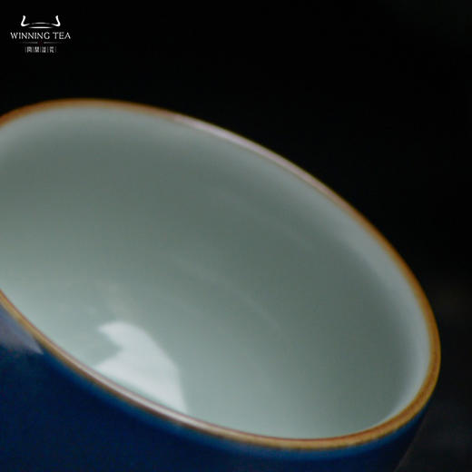 问鼎汝瓷黛蓝经典款圆口杯 商品图2