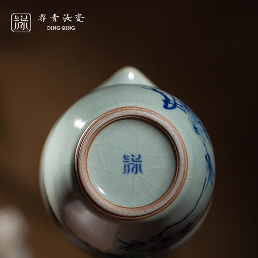 问鼎鼎青青花大茶海(桃花燕子） 商品图3