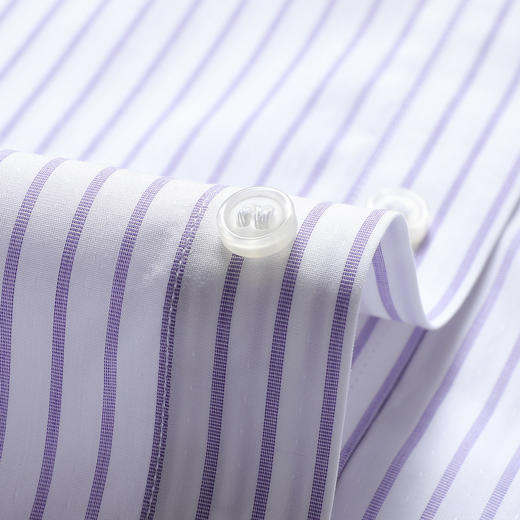 【100棉 专柜款】罗蒙春秋长袖衬衫男士商务休闲时尚竖条纹长袖衬衣男 商品图5